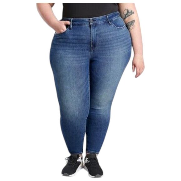 Athleta Sculptek Ultra Skinny Jeans in True Blue Sz 20X - Picture 1 of 8